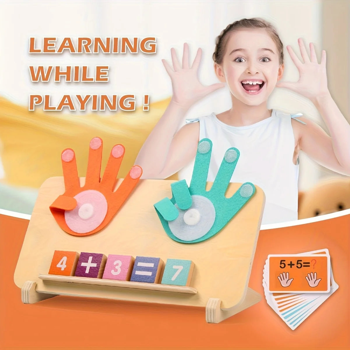 Count & Learn Wooden Board