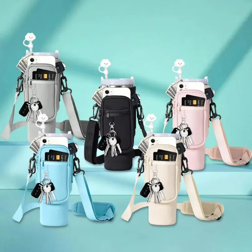 Neoprene Bottle Carrier Sling Zip