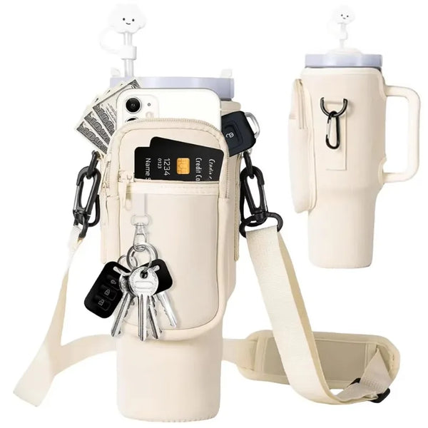 Neoprene Bottle Carrier Sling Zip