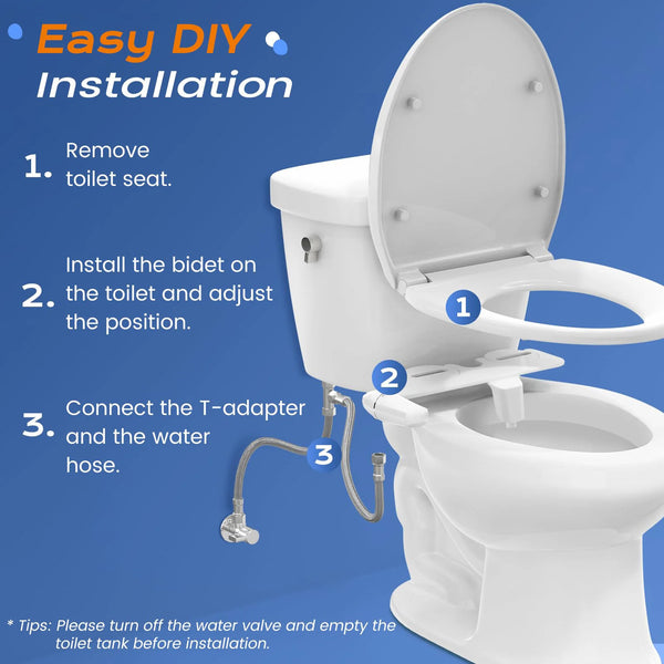 UltraSlim Toilet Bidet Attachment Pro