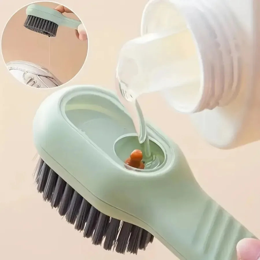 Green Soft Bristle Shoe Brush