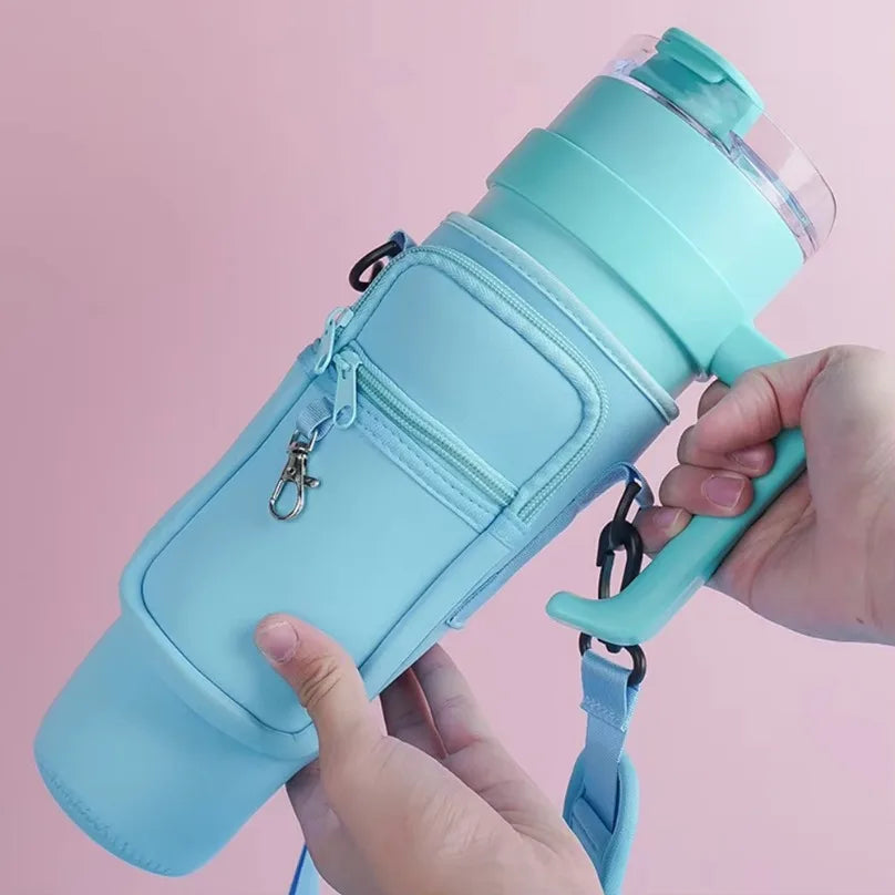 Neoprene Bottle Carrier Sling Zip