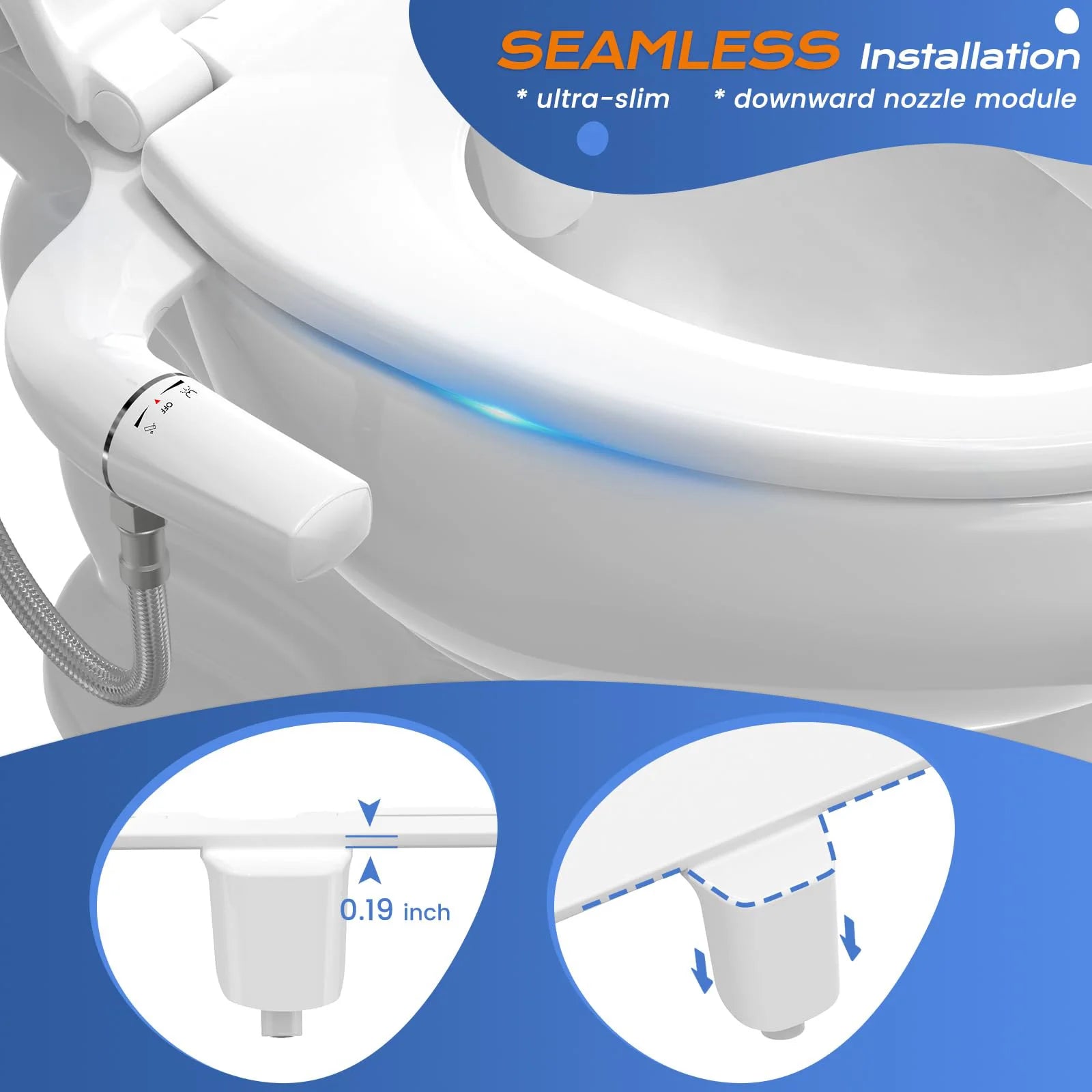 UltraSlim Toilet Bidet Attachment Pro