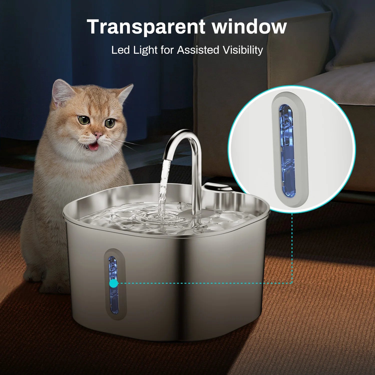 SteelFlow Automatic Pet Water Fountain